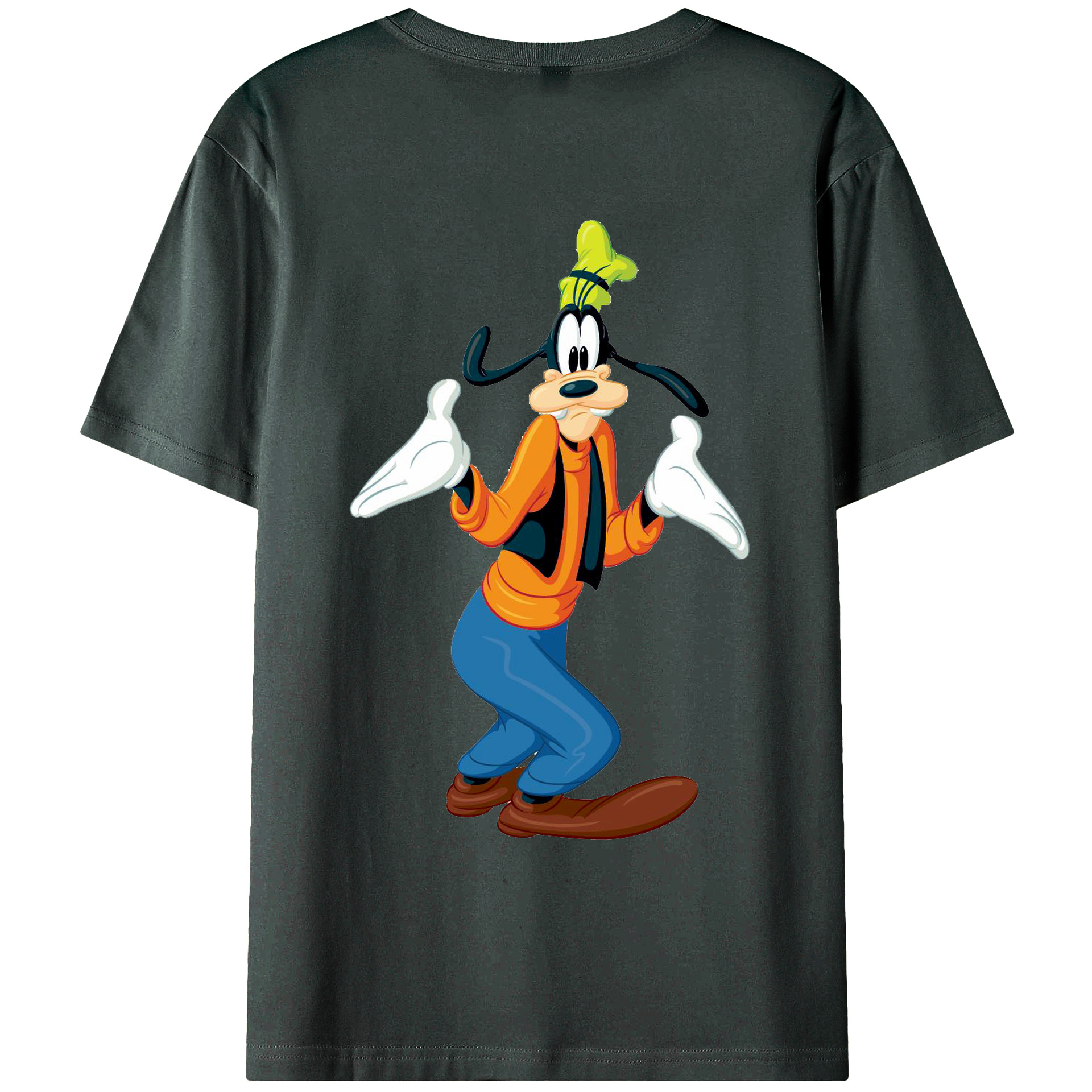ミッキーマウス Mickey Mouse 綿100％ メンズ半袖Tシャツ（バックプリント） 通気性